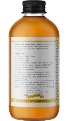 Throat And Lung Honey Tonic | Yoder's Store